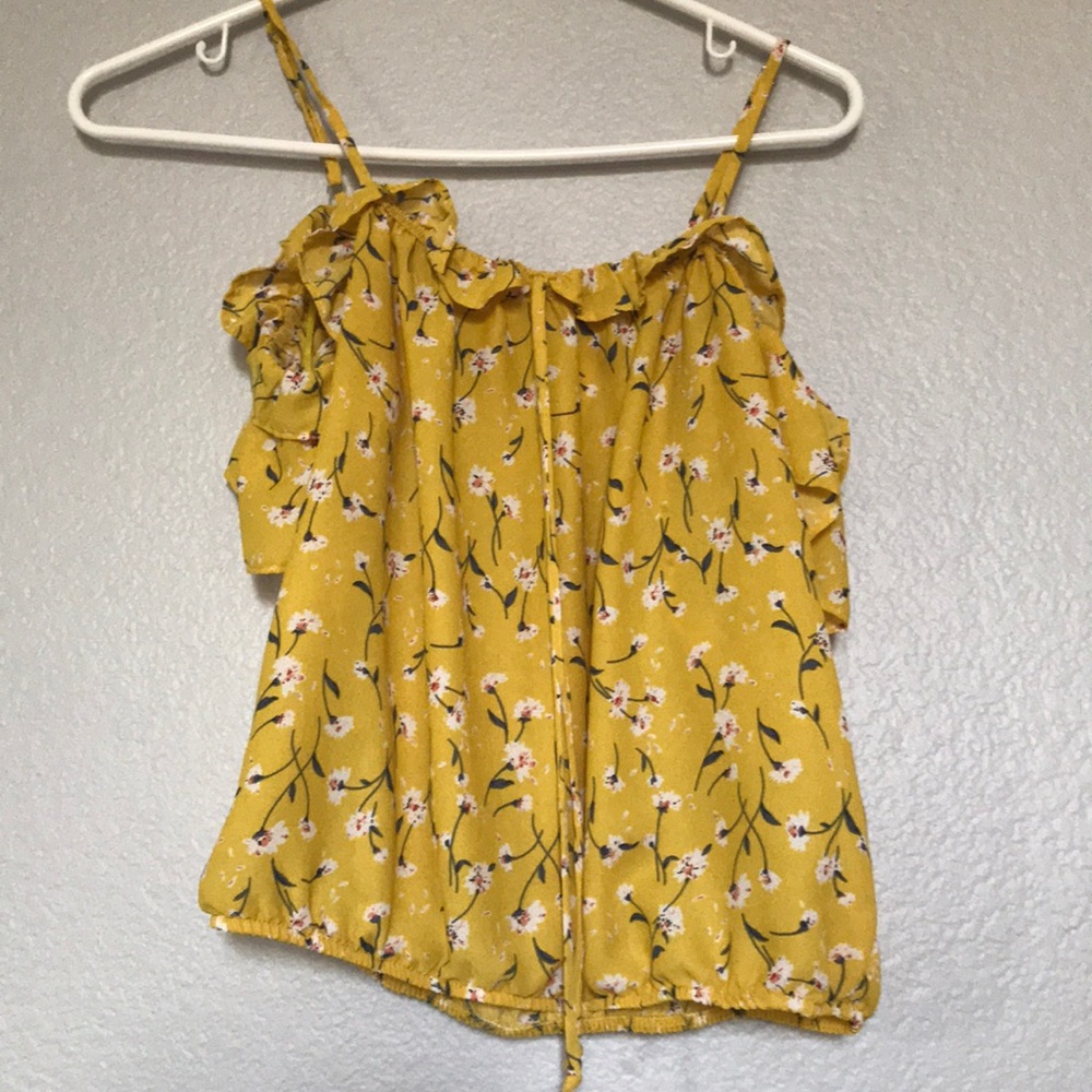 adorable floral tank top